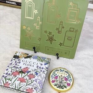 Gucci Flora double mirror parfums beauty and sticker set NEW